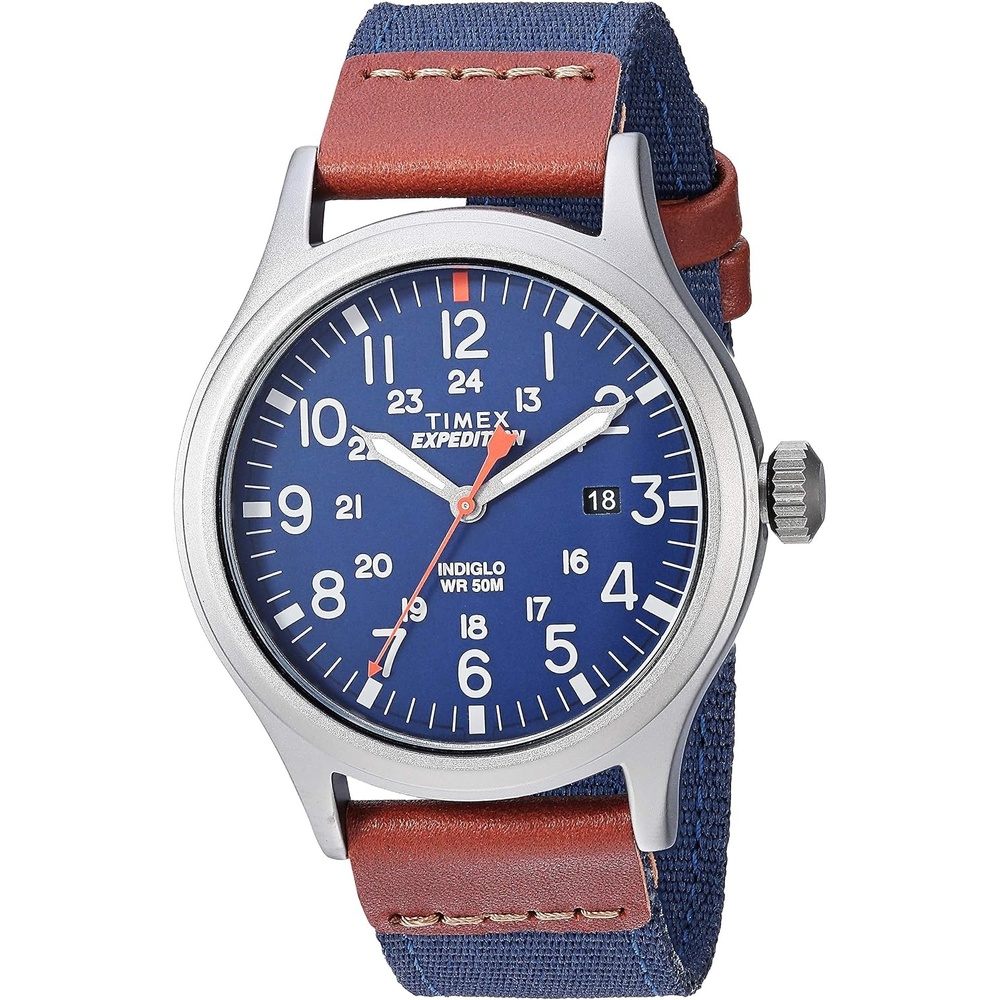 image:imageTimex Mens Expedition Scout 40mm WatchBlueBlueTitanium