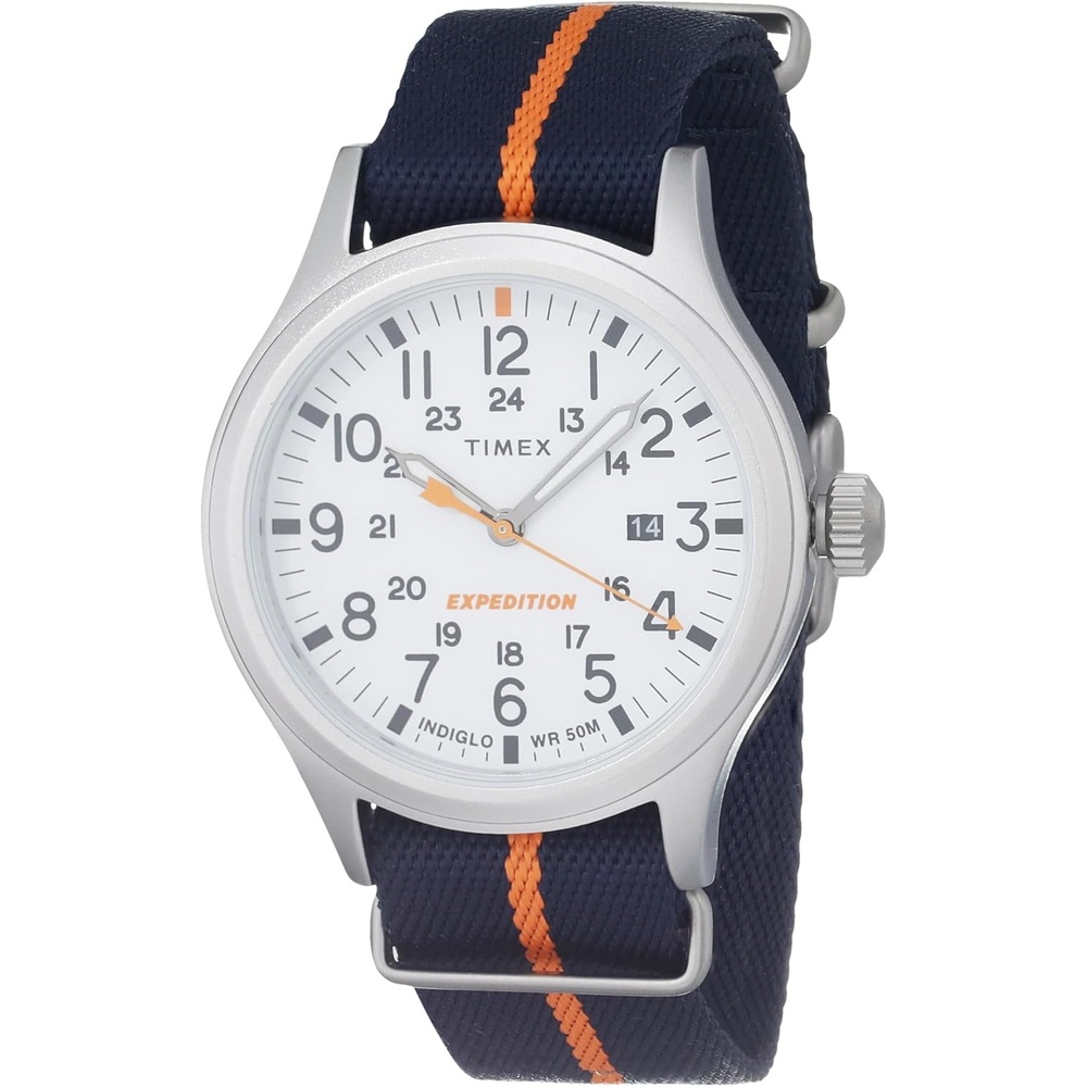 image:imageTimex Mens Expedition Sierra 40mm Quartz WatchBlueWhiteSilverTone