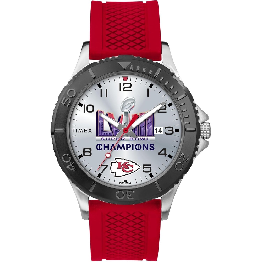 image:imageTimex Mens Gamer 42mm Super Bowl LVIII Champions Watch Kansas City Chiefs