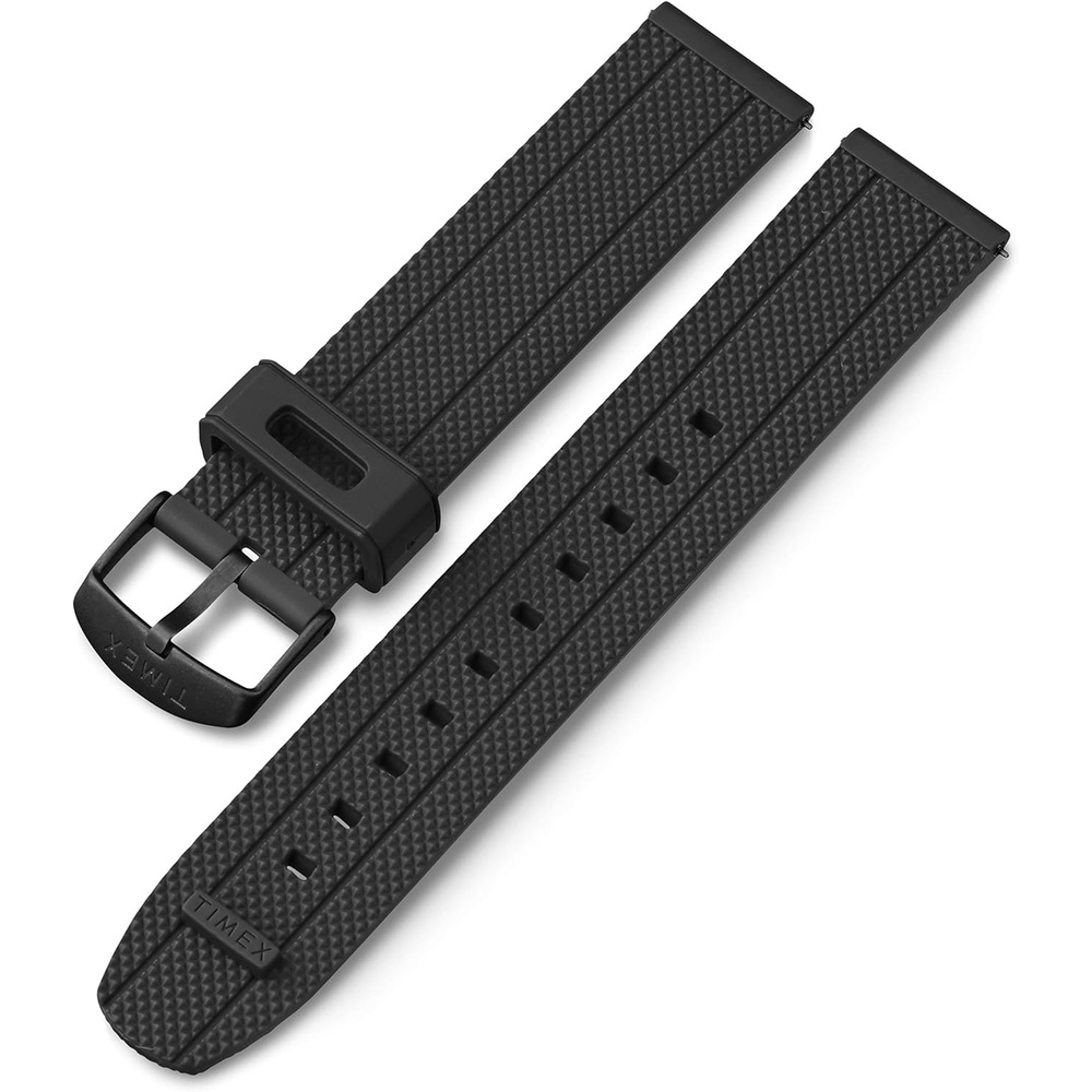 image:imageTimex Mens IQ Move 20mm QuickRelease Leather StrapBlack SiliconeBlack