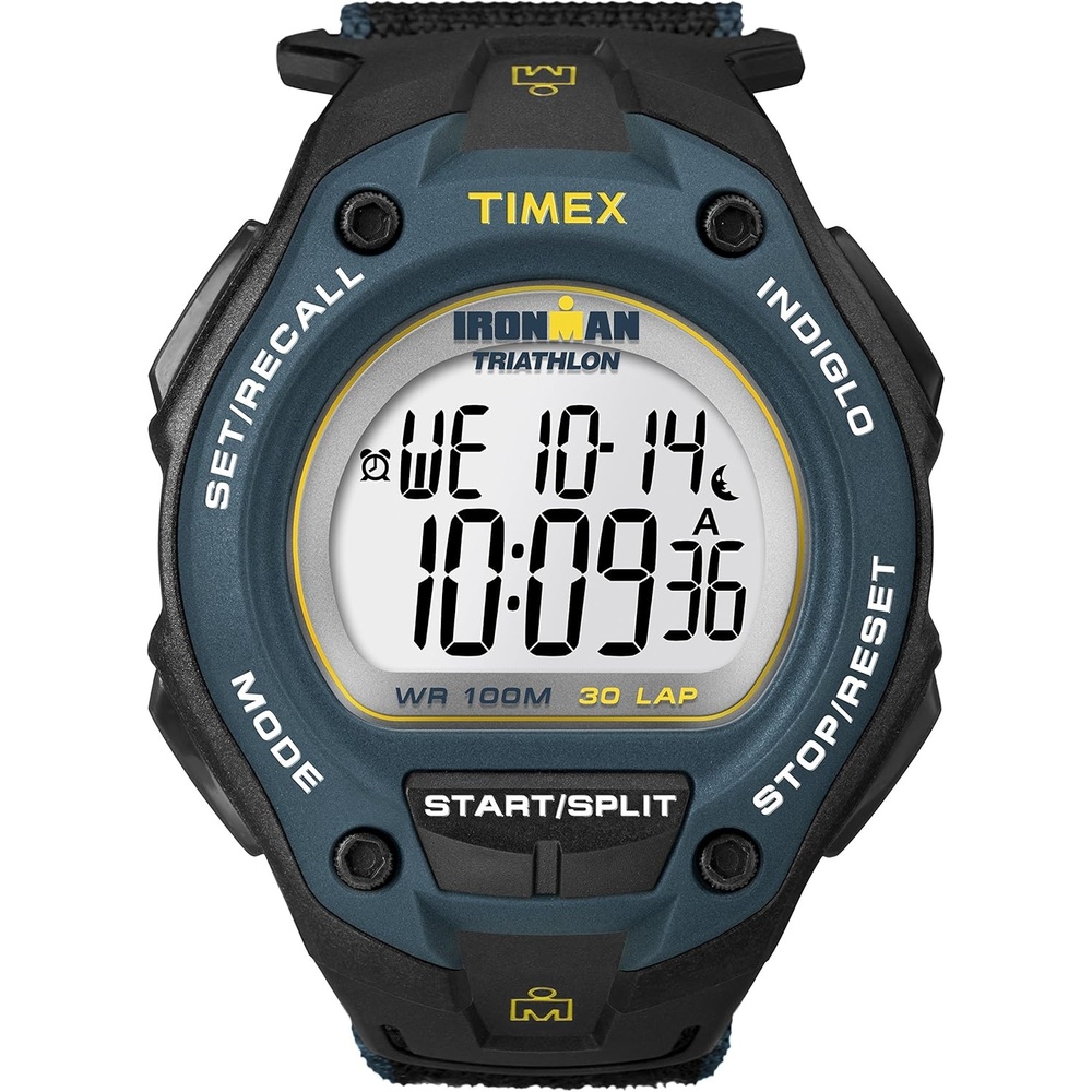 image:imageTimex Mens Ironman Triathlon Classic 30 Oversized 43mm WatchBlackBlue