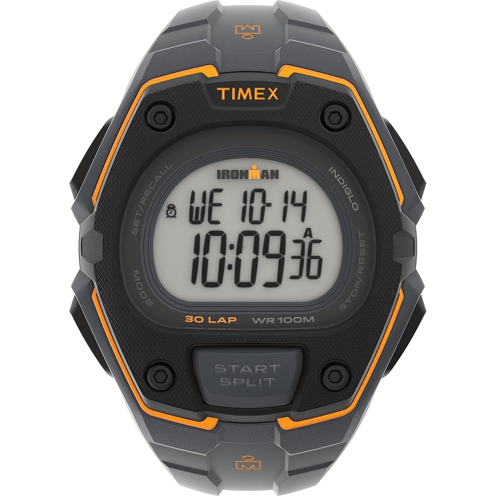 image:imageTimex Mens Ironman Triathlon Classic 30 Oversized 45mm WatchGrayOrange