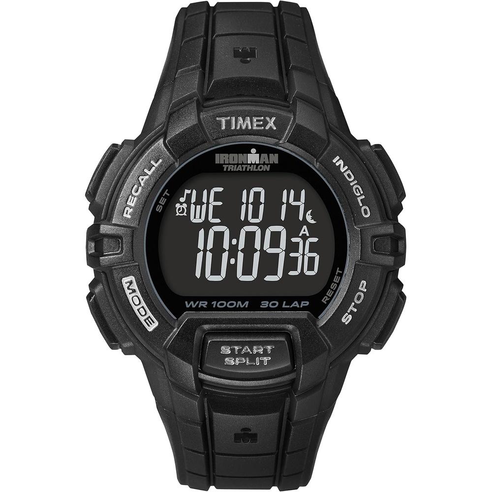 image:imageTimex Mens Ironman Triathlon Rugged 30 44mm Resin Strap WatchBlackout