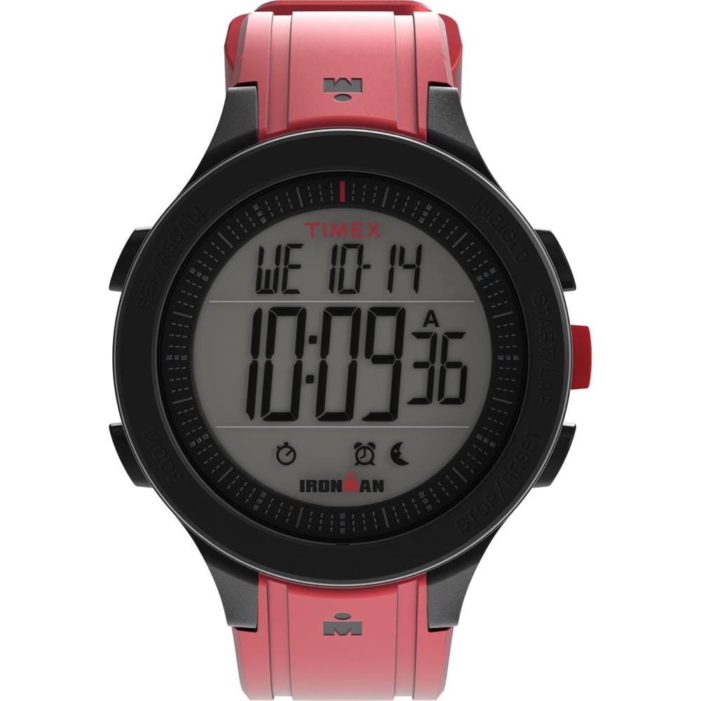 image:imageTimex Mens Ironman Triathlon T200 42mm WatchRedBlackDigital