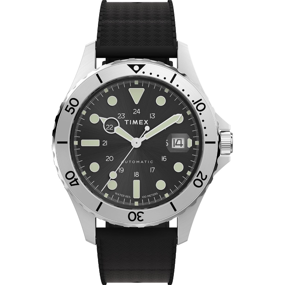 image:imageTimex Mens Navi XL 41mm WatchBlackStainless SteelBlack