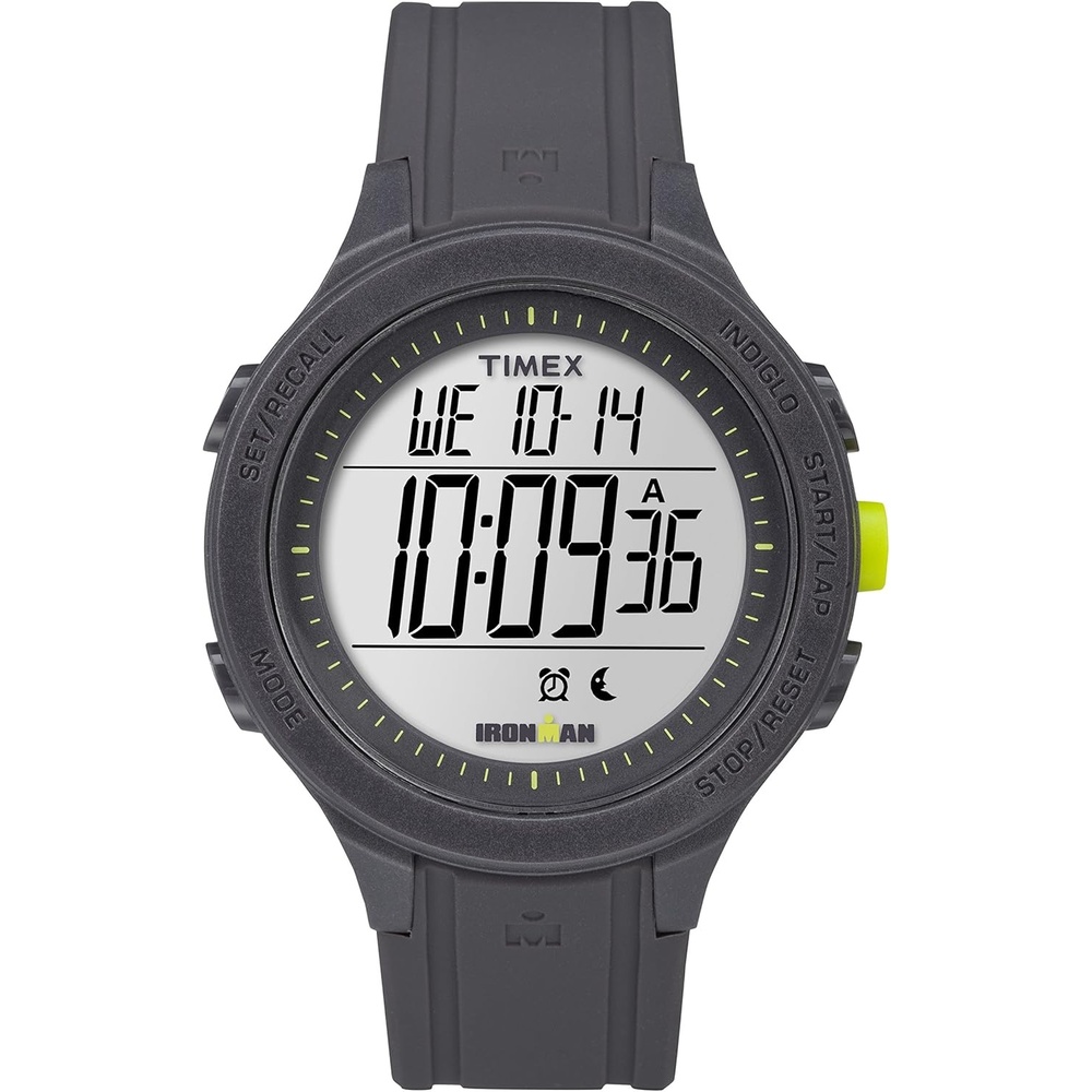image:imageTimex Mens TW5M14500 Ironman Essential 30 BlackLime Silicone Strap Watch