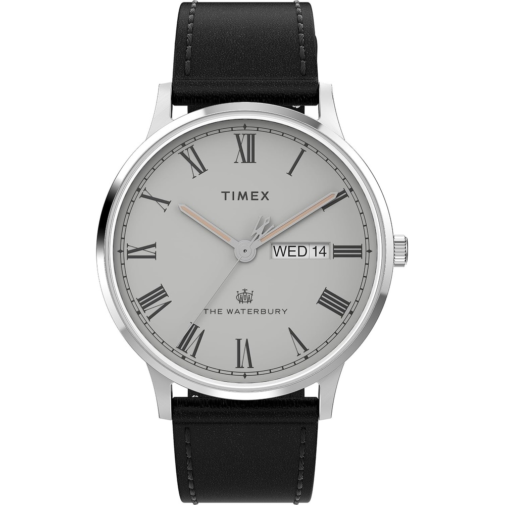 image:imageTimex Mens Waterbury Classic 40mm WatchBlackGrayStainless Steel