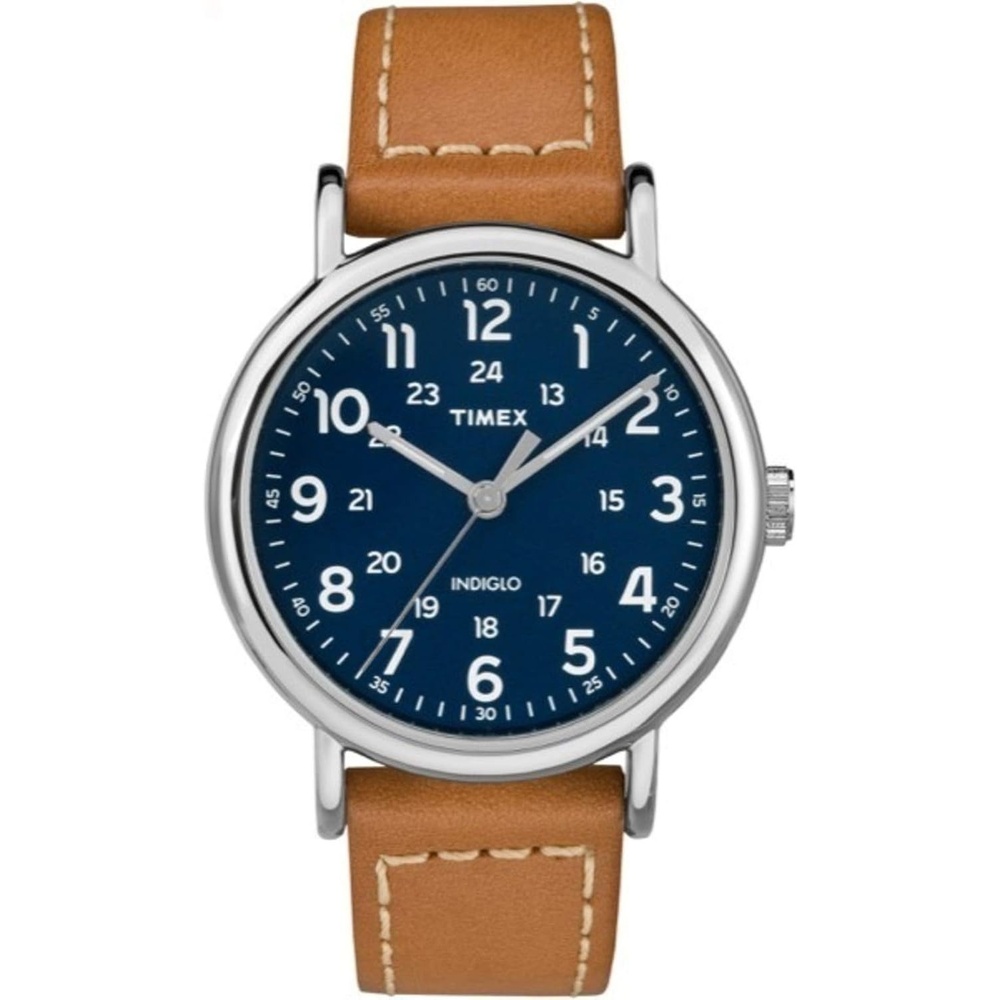 image:imageTimex Mens Weekender 40mm WatchTanBlueSilverTone