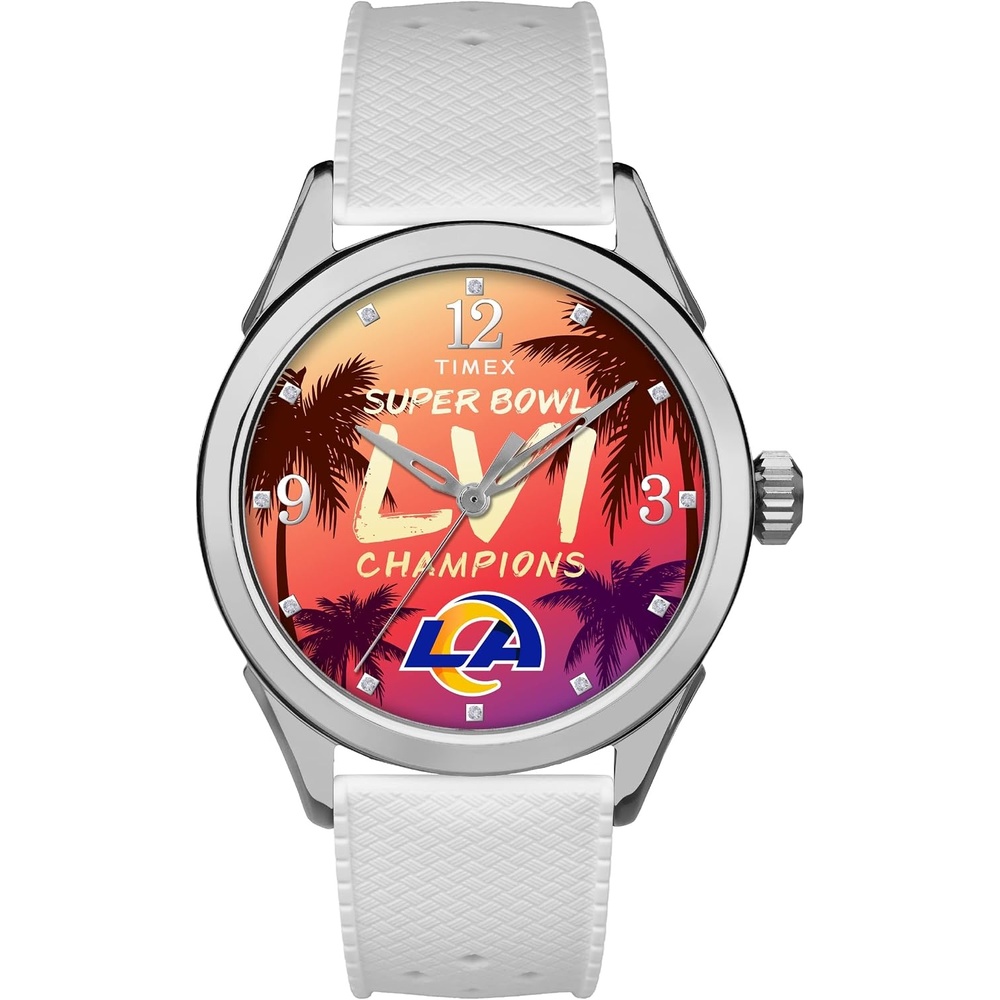 image:imageTimex NFL 2022 Super Bowl LVI Champions Los Angeles Rams WatchesWomens White Athena 40mm