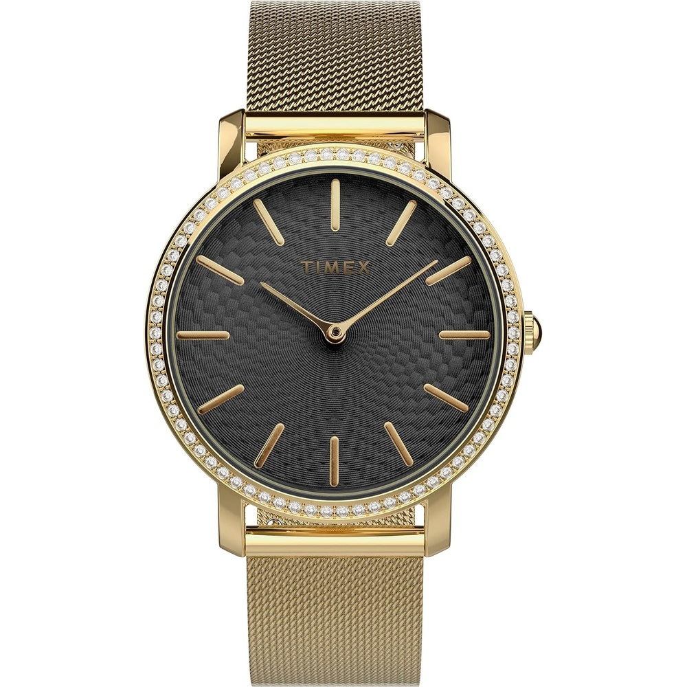 image:imageTimex Transcend 34mm Womens Analog Watch  Stylish Modern DesignGoldblack