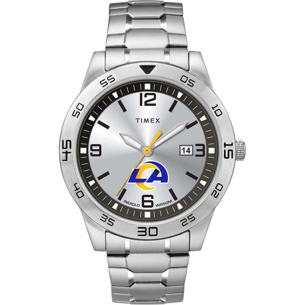 image:imageTimex Tribute Mens Citation 42mm Quartz Watch with Stainless Steel StrapLos Angeles Rams