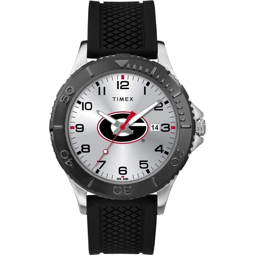 image:imageTimex Tribute Mens Collegiate Gamer 42mm Watch Georgia Bulldogs with Black Silicone StrapGeorgia Bulldogs