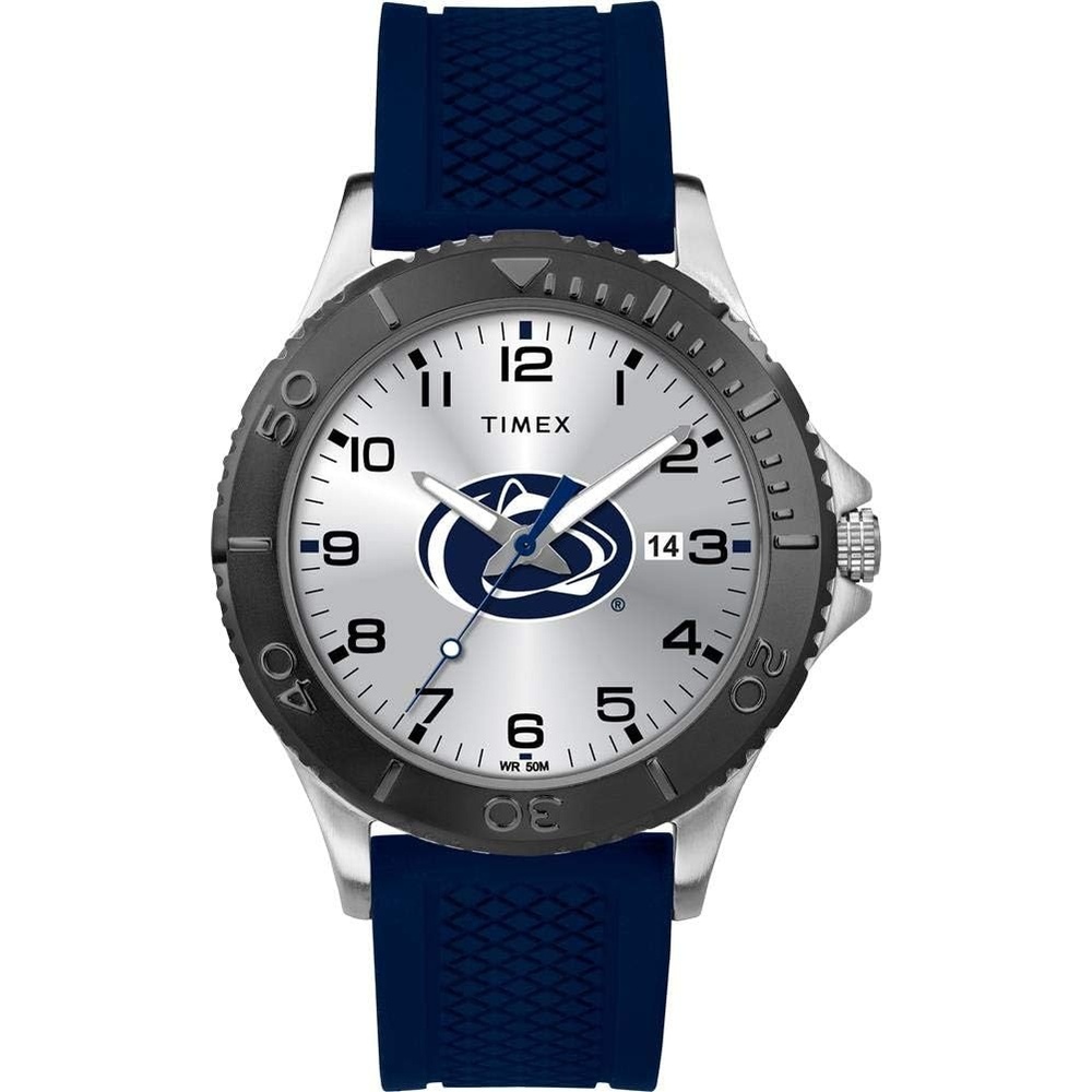 image:imageTimex Tribute Mens Collegiate Gamer 42mm Watch Georgia Bulldogs with Black Silicone StrapPenn State Nittany Lions