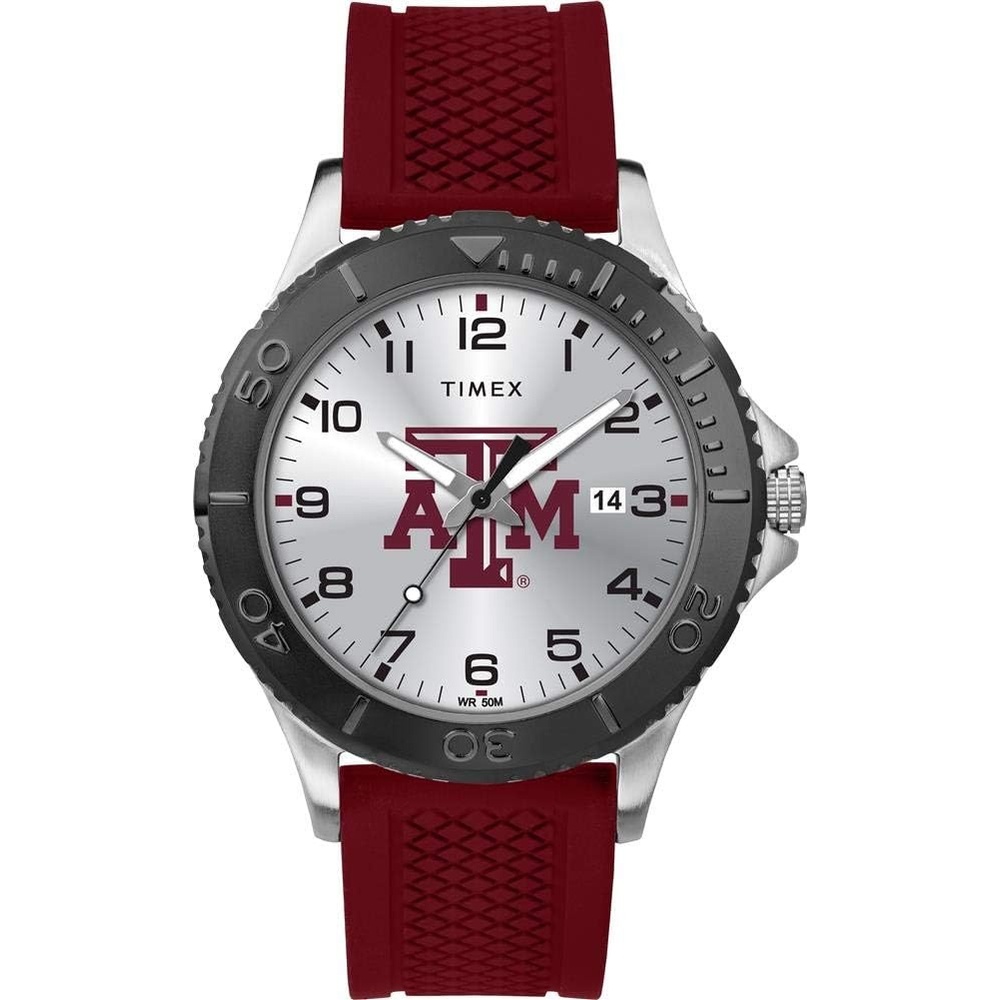 image:imageTimex Tribute Mens Collegiate Gamer 42mm Watch Georgia Bulldogs with Black Silicone StrapTexas AM Aggies