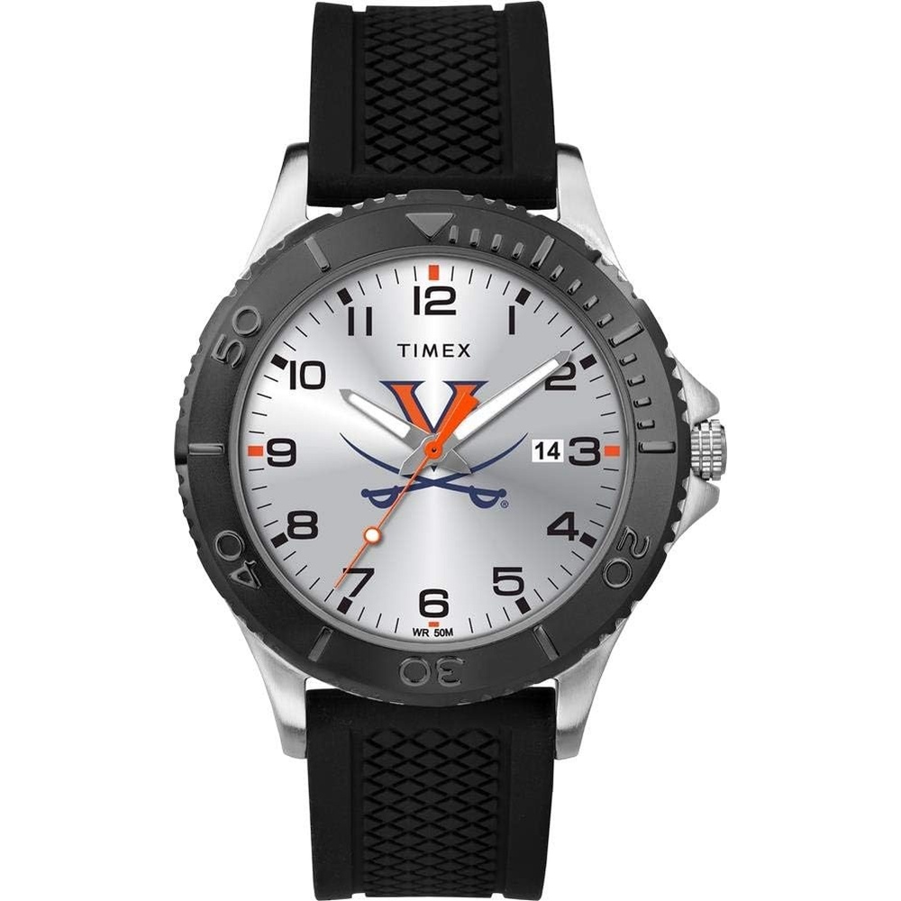 image:imageTimex Tribute Mens Collegiate Gamer 42mm Watch Georgia Bulldogs with Black Silicone StrapVirginia Cavaliers