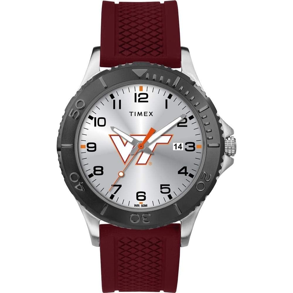 image:imageTimex Tribute Mens Collegiate Gamer 42mm Watch Georgia Bulldogs with Black Silicone StrapVirginia Tech Hokies