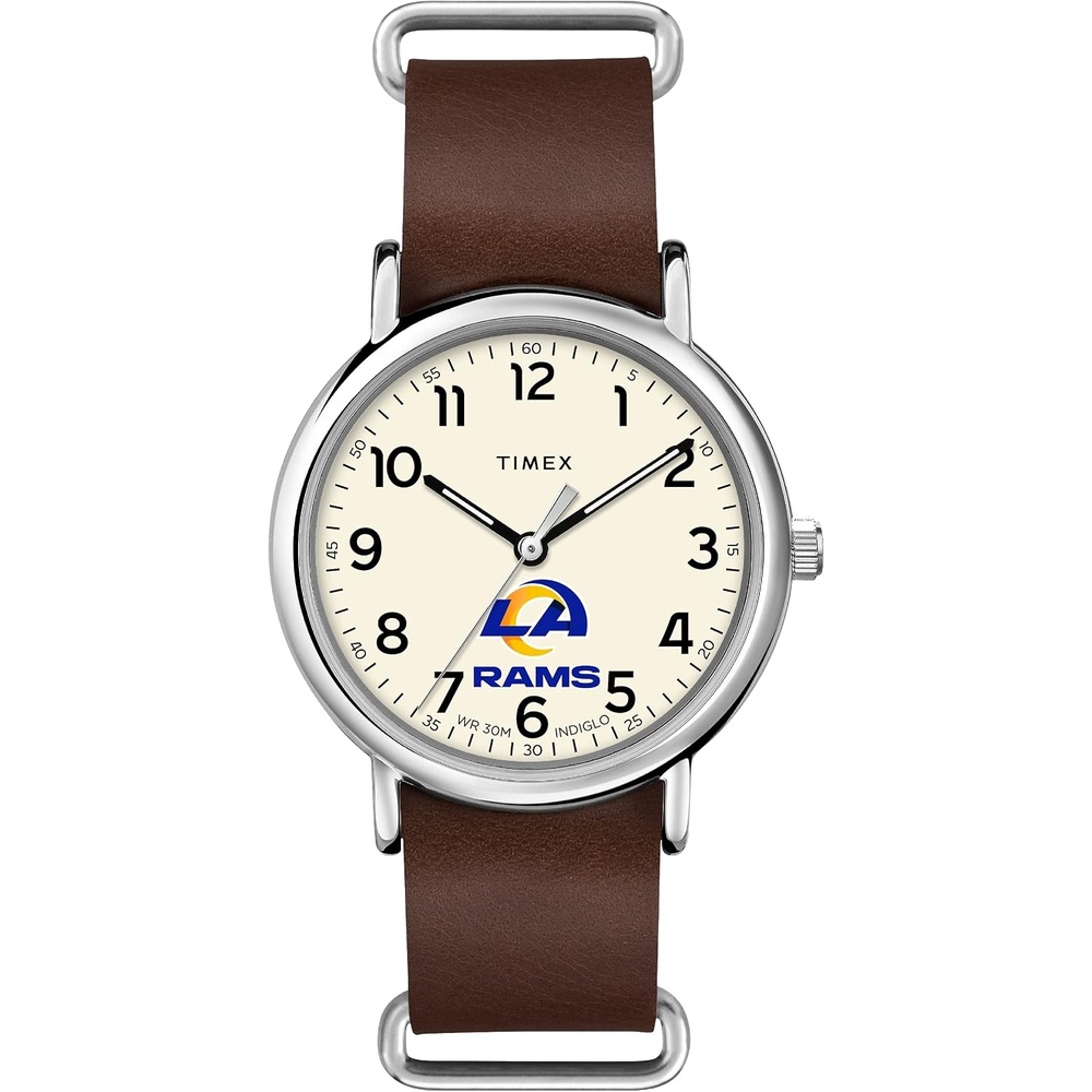 image:imageTimex Tribute Mens NFL Weekender 40mm Quartz Leather StrapLos Angeles Rams