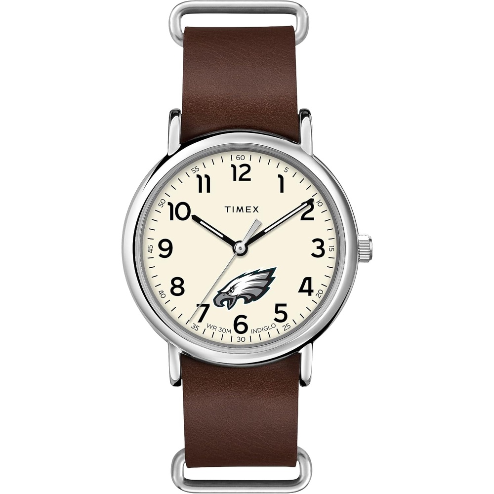 image:imageTimex Tribute Mens NFL Weekender 40mm Quartz Leather StrapPhiladelphia Eagles