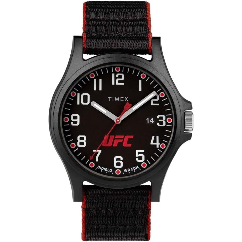 image:imageTimex UFC Mens Apex 40mm WatchBlackBlackBlackRed