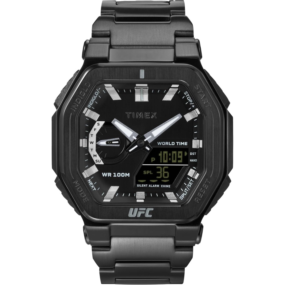 image:imageTimex UFC Mens Colossus 45mm WatchBlackBlackBlackWhite