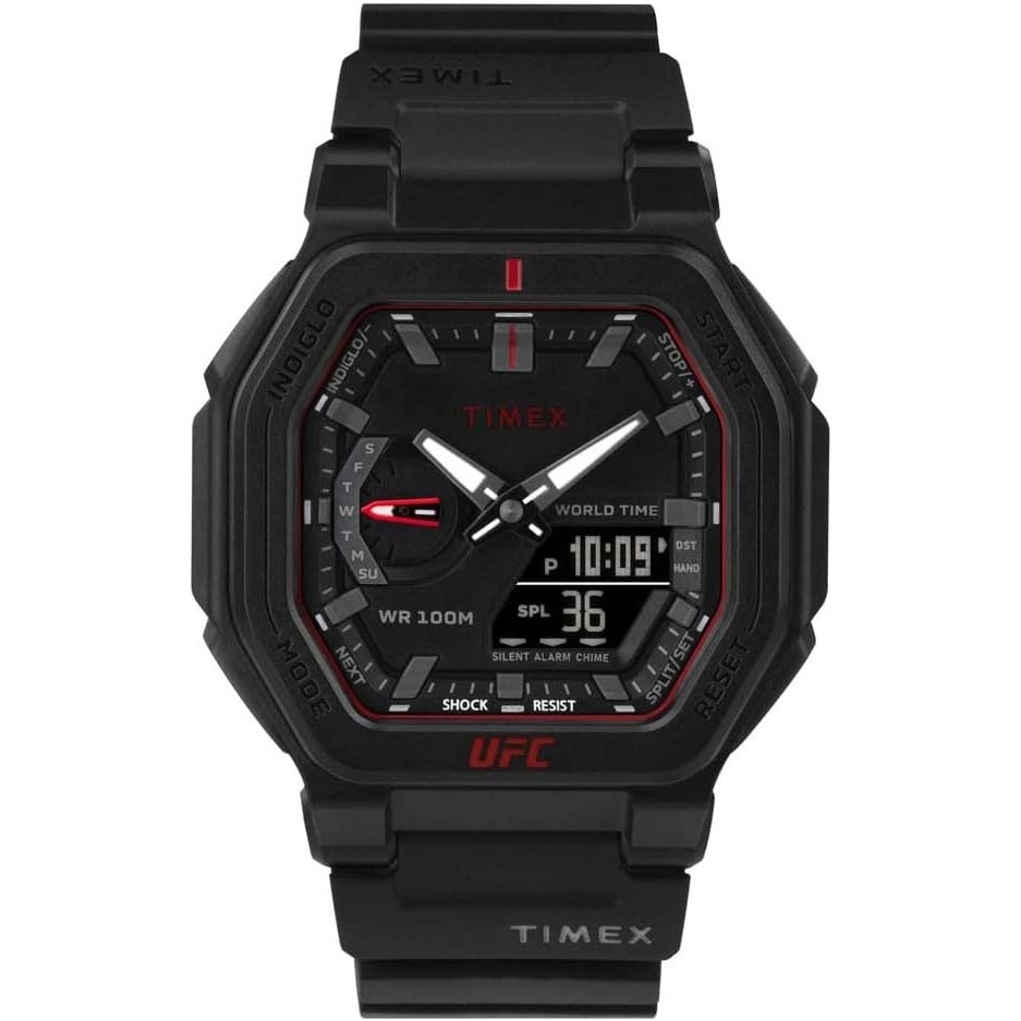 image:imageTimex UFC Mens Colossus 45mm WatchBlackRed
