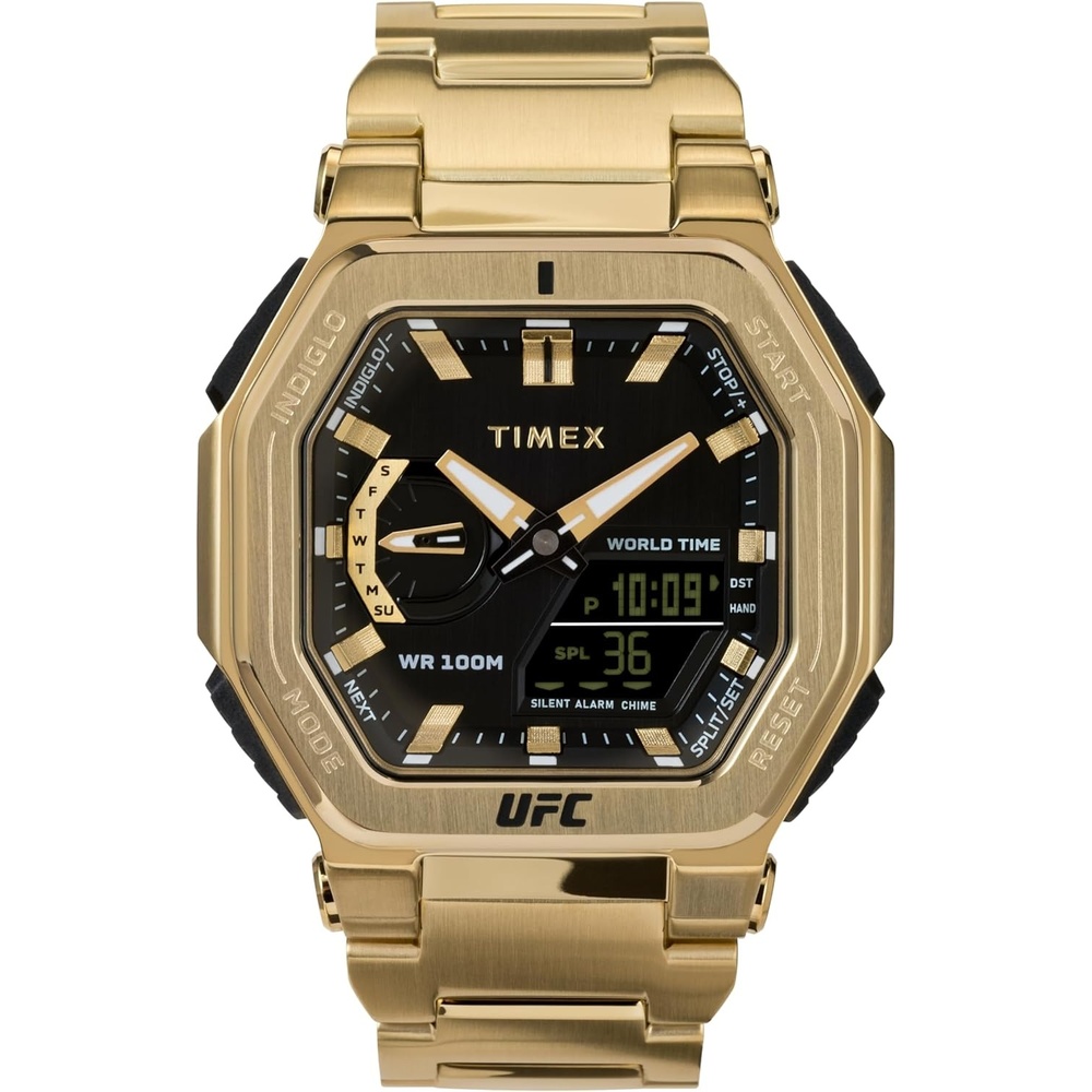 image:imageTimex UFC Mens Colossus 45mm WatchGoldToneBlackGoldTone