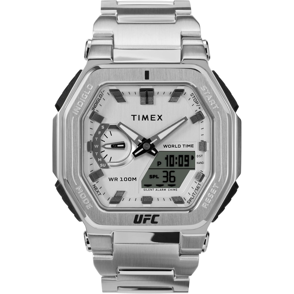 image:imageTimex UFC Mens Colossus 45mm WatchSilverToneSilverToneSilverTone