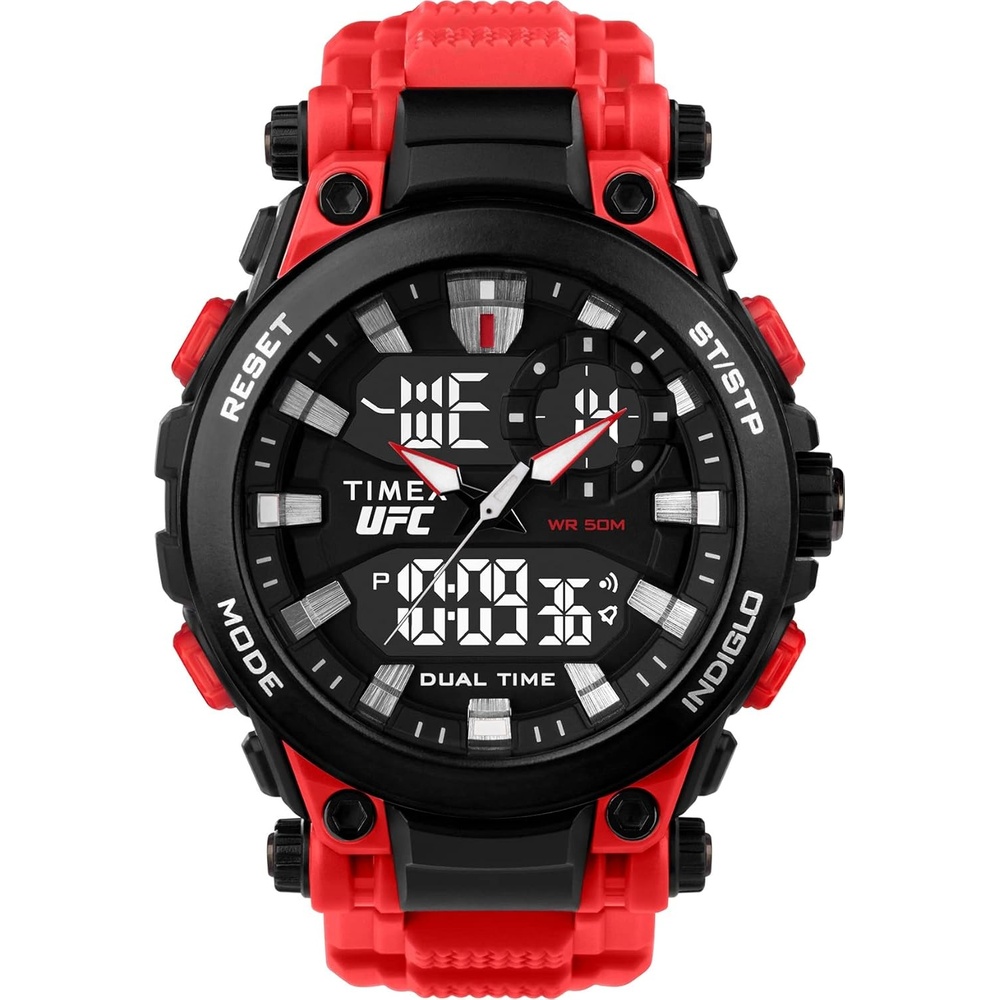 image:imageTimex UFC Mens Impact 50mm WatchRedBlackBlack