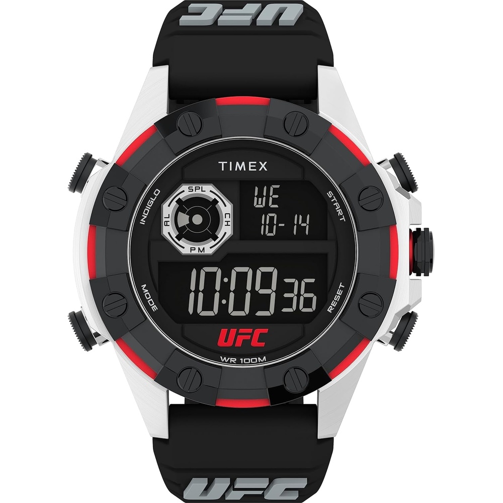 image:imageTimex UFC Mens Kick 49mm WatchBlackDigitalSilverTone