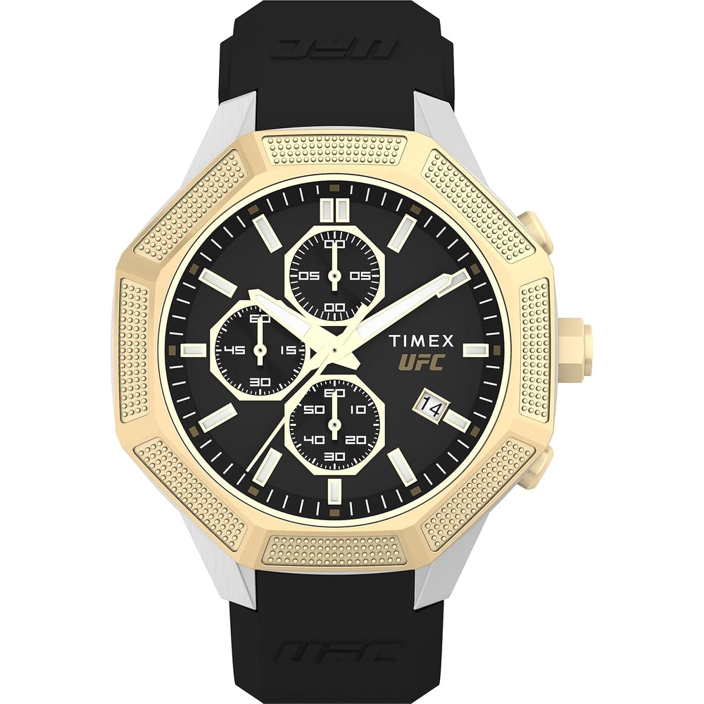 image:imageTimex UFC Mens King 45mm WatchBlackBlackSilverTone