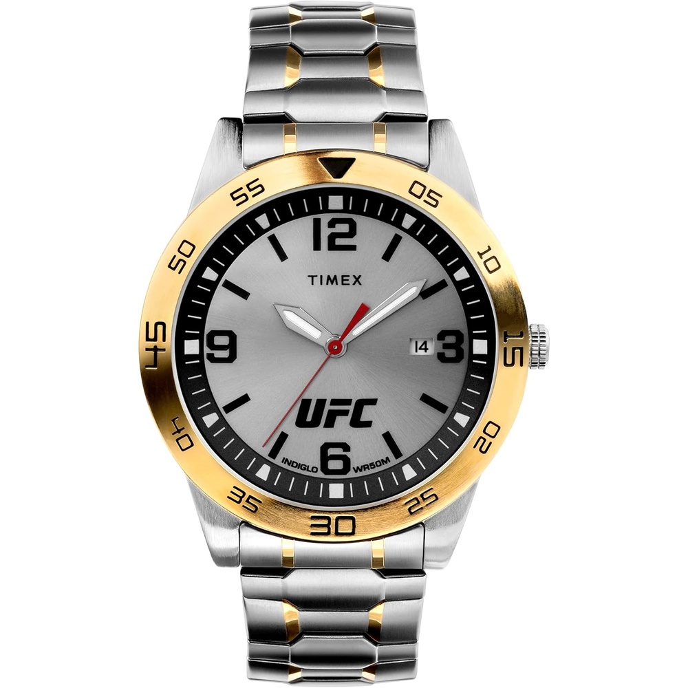 image:imageTimex UFC Mens Legend 42mm WatchTwoToneSilverToneSilverTone