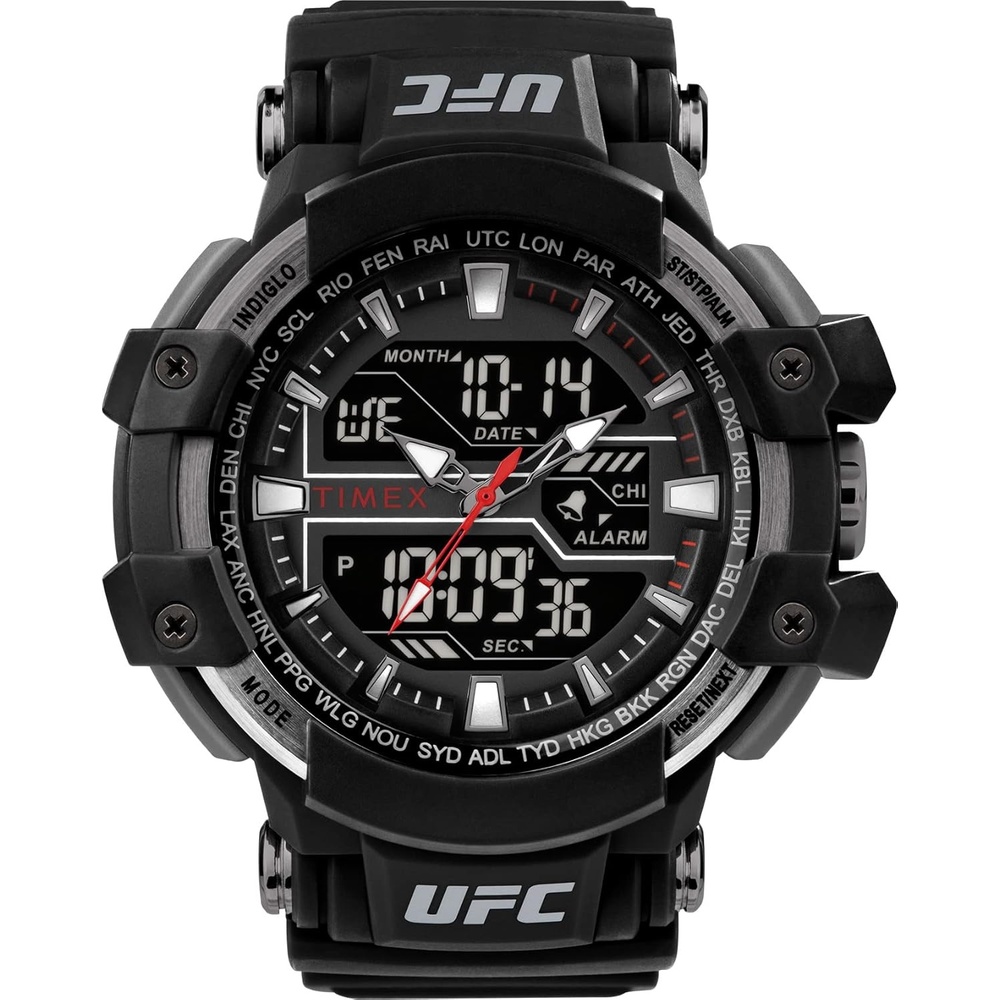 image:imageTimex UFC Mens Tactic 53mm WatchBlackBlackBlack