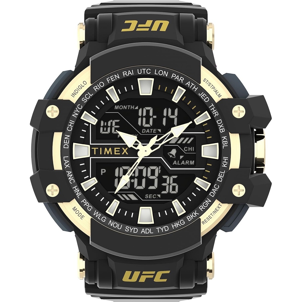 image:imageTimex UFC Mens Tactic 53mm WatchBlackBlackGold