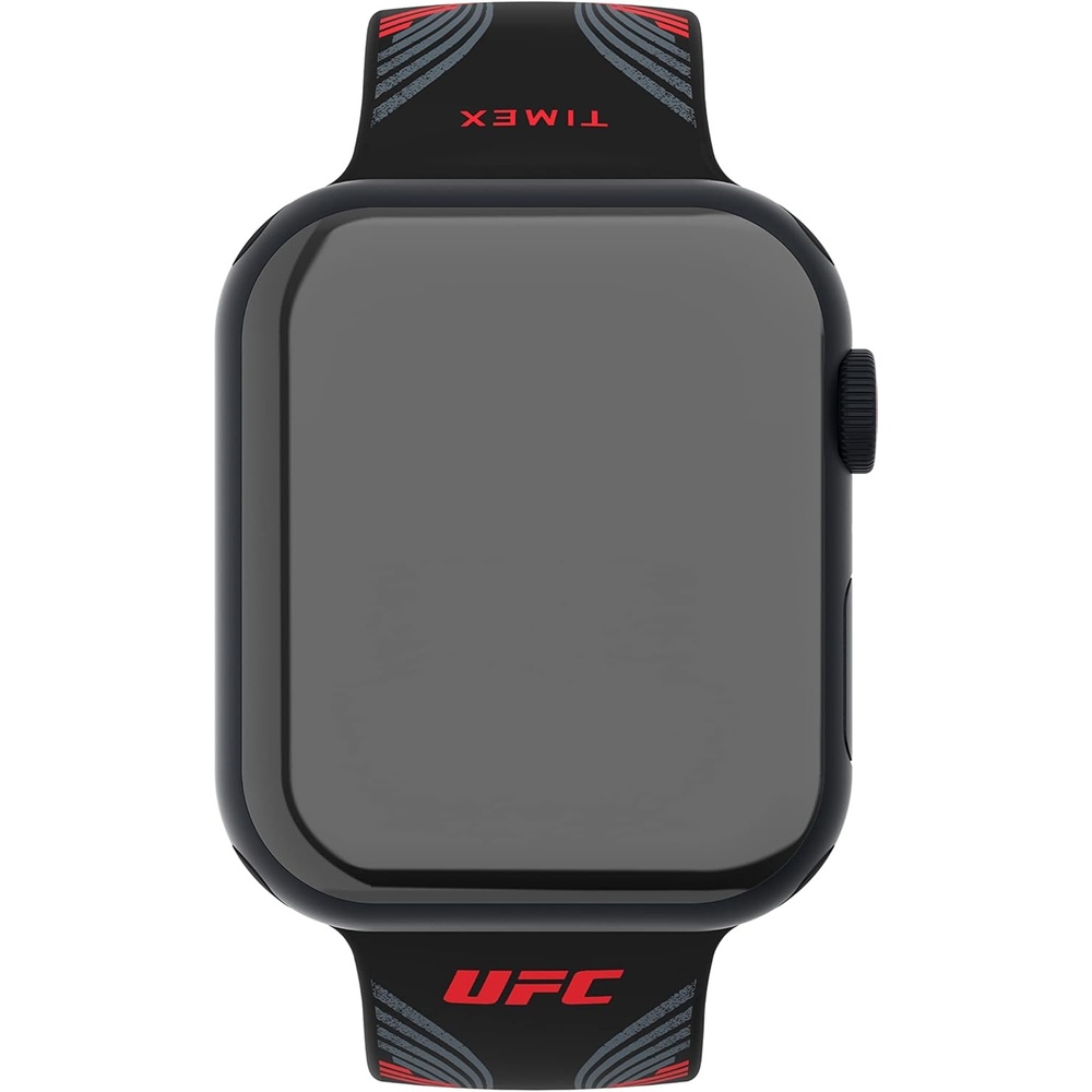 image:imageTimex UFC Smartwatch Band Compatible with Apple Watch 44mm 45mm 49mmBlackRedSilver