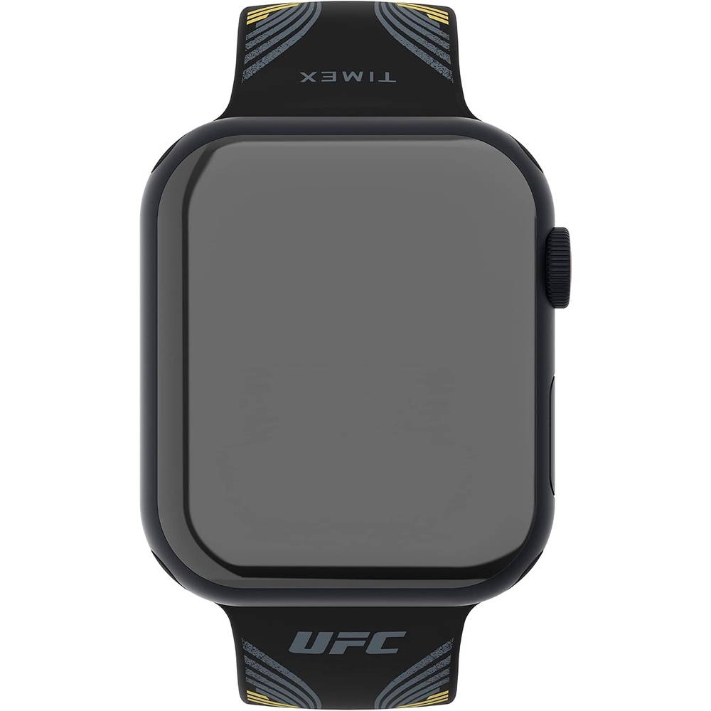 image:imageTimex UFC Smartwatch Band Compatible with Apple Watch 44mm 45mm 49mmBlackYellowSilver