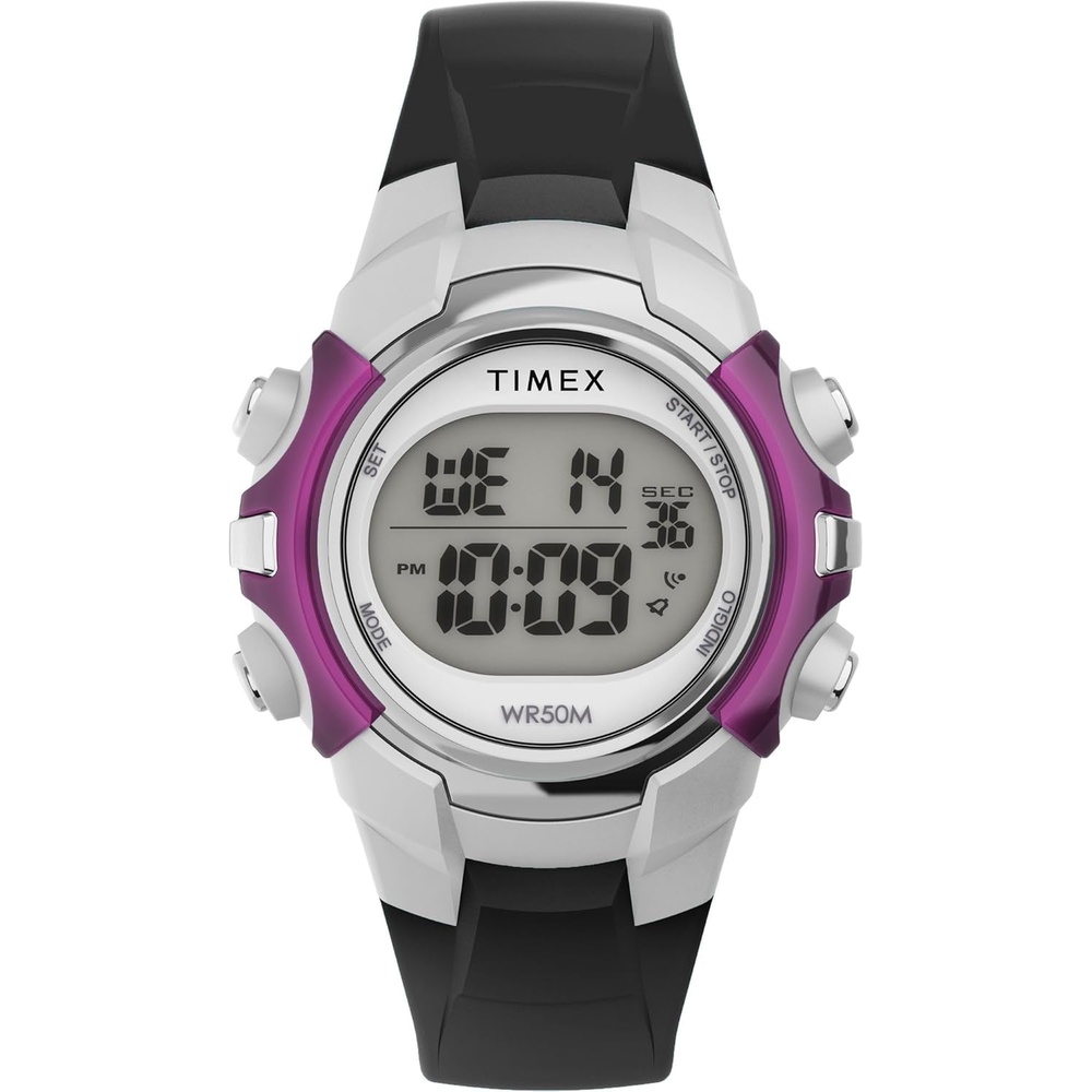 image:imageTimex Unisex Digital 33mm WatchBlackBlackDigital