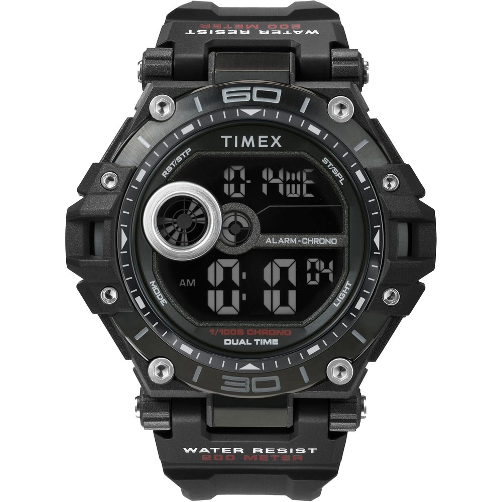 image:imageTimex Unisex Digital 52mm WatchBlackBlackDigital