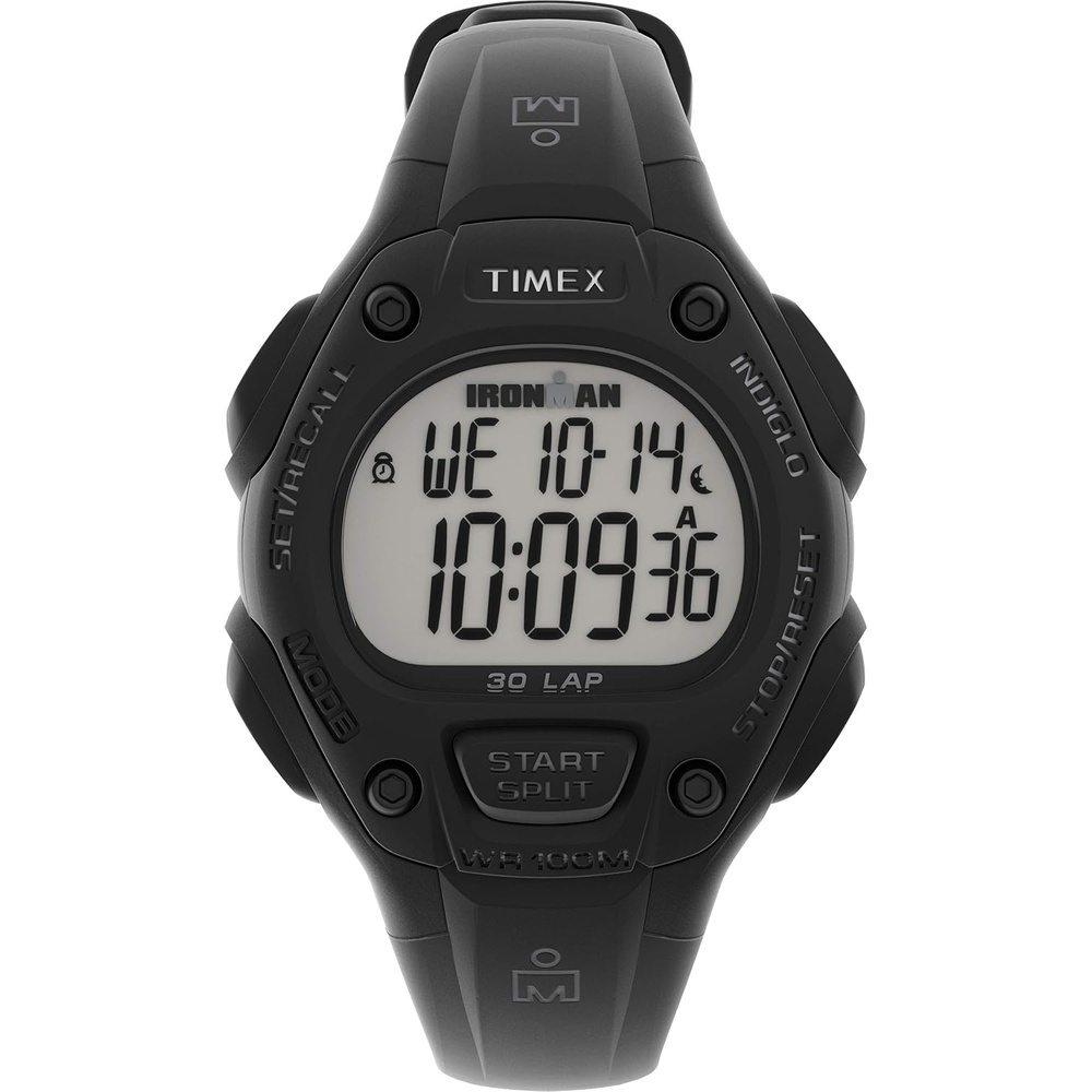 image:imageTimex Unisex Ironman Triathlon Classic 30 34mm WatchBlackDigitalBlack