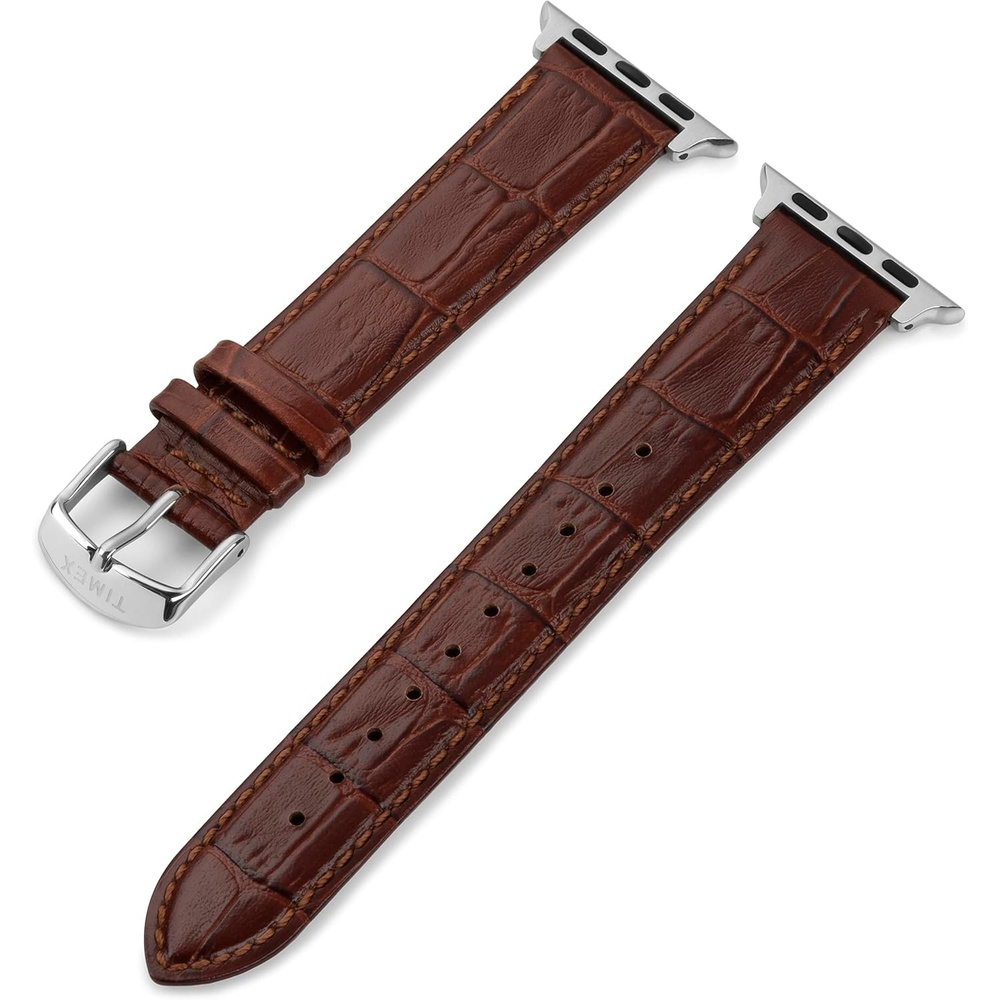image:imageTimex Unisex Strap Compatible with 42mm 44mm Apple WatchBrown Croco
