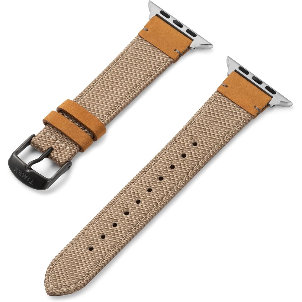 image:imageTimex Unisex Strap Compatible with 42mm 44mm Apple WatchTanBrown