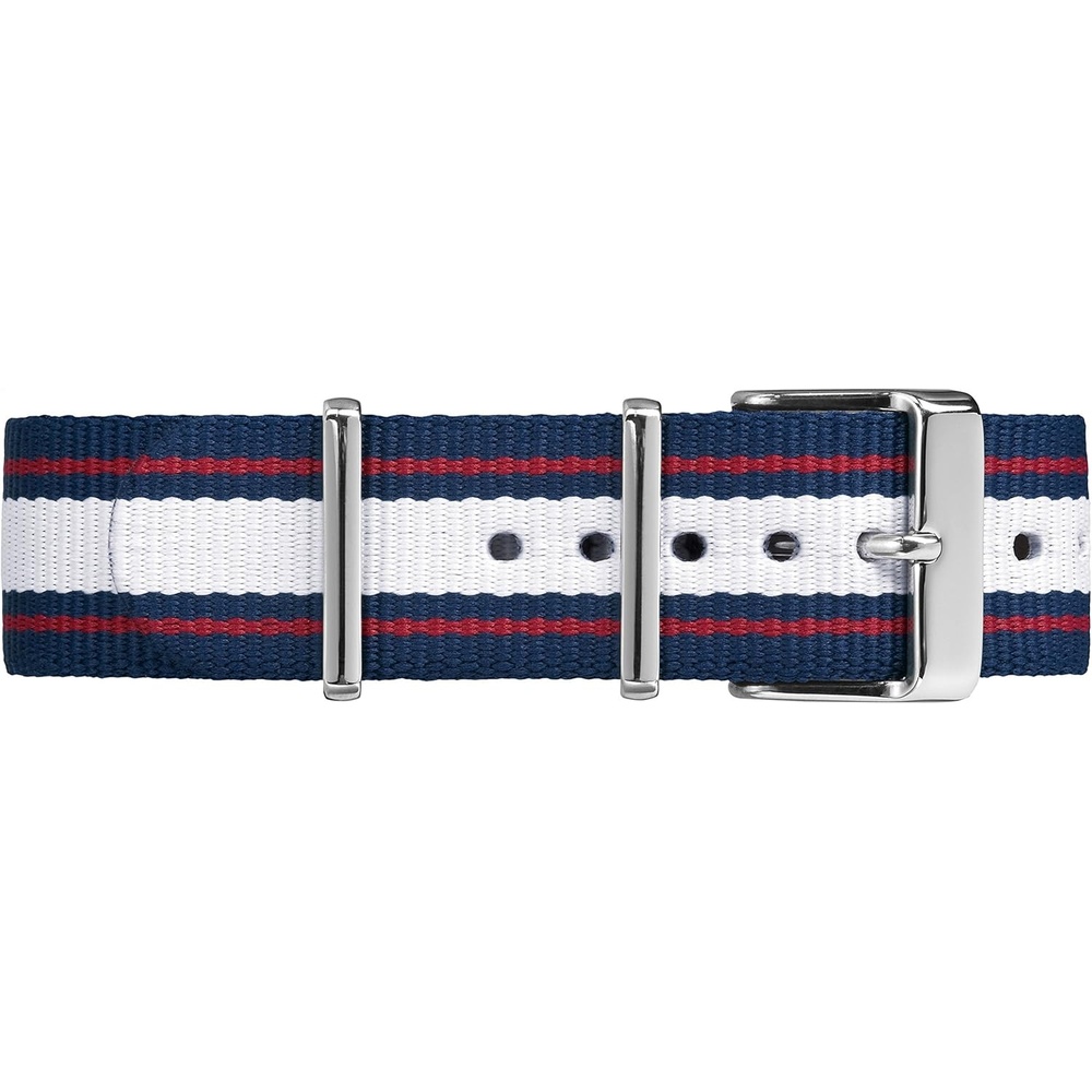 image:imageTimex Watch Bands TW7C06900GZ 20mm DoubleLayered Nylon Strap Nylon MultiColor Watch StrapBlueWhiteRed Nylon