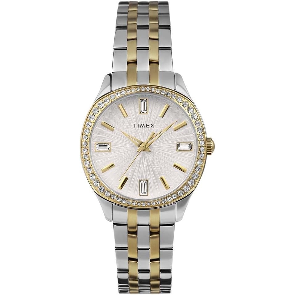 image:imageTimex Womens Ariana 36mm WatchTwoToneSilverToneTwoToneChrono
