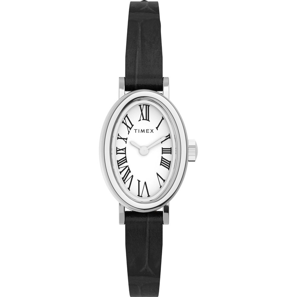 image:imageTimex Womens Cavatina Watch  TPearl Dial GoldTone CaseBlackSilverToneWhite
