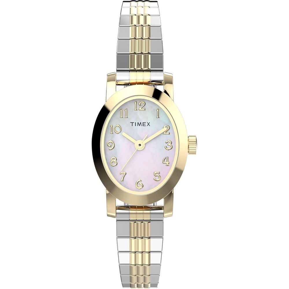 image:imageTimex Womens Cavatina Watch  TPearl Dial GoldTone CaseTwoToneGoldToneMother of Pearl