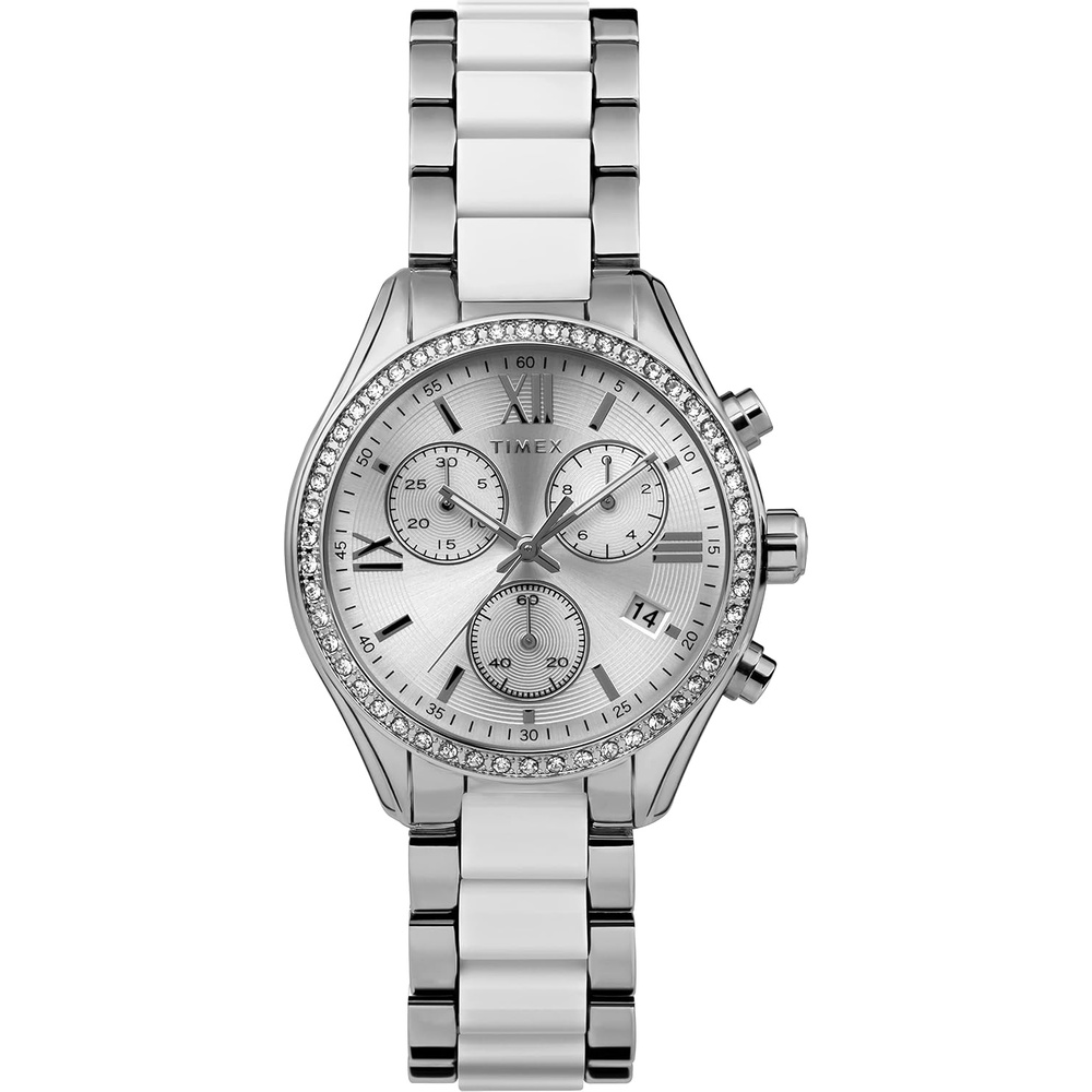 image:imageTimex Womens Dress 38mm WatchSilverToneSilverToneSilverTone
