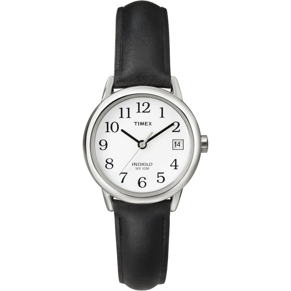 image:imageTimex Womens Easy Reader WatchBlackSilverToneWhite25mm