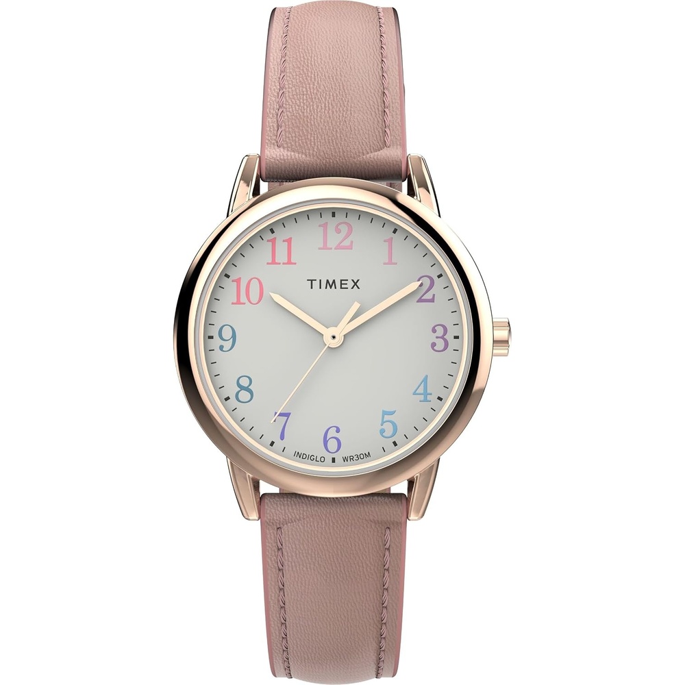 image:imageTimex Womens Easy Reader WatchPinkRose GoldToneWhite30mm