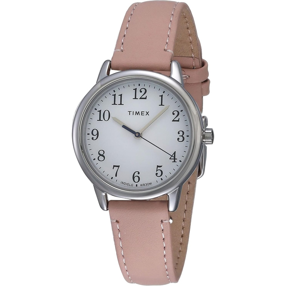 image:imageTimex Womens Easy Reader WatchPinkSilverToneWhite30mm