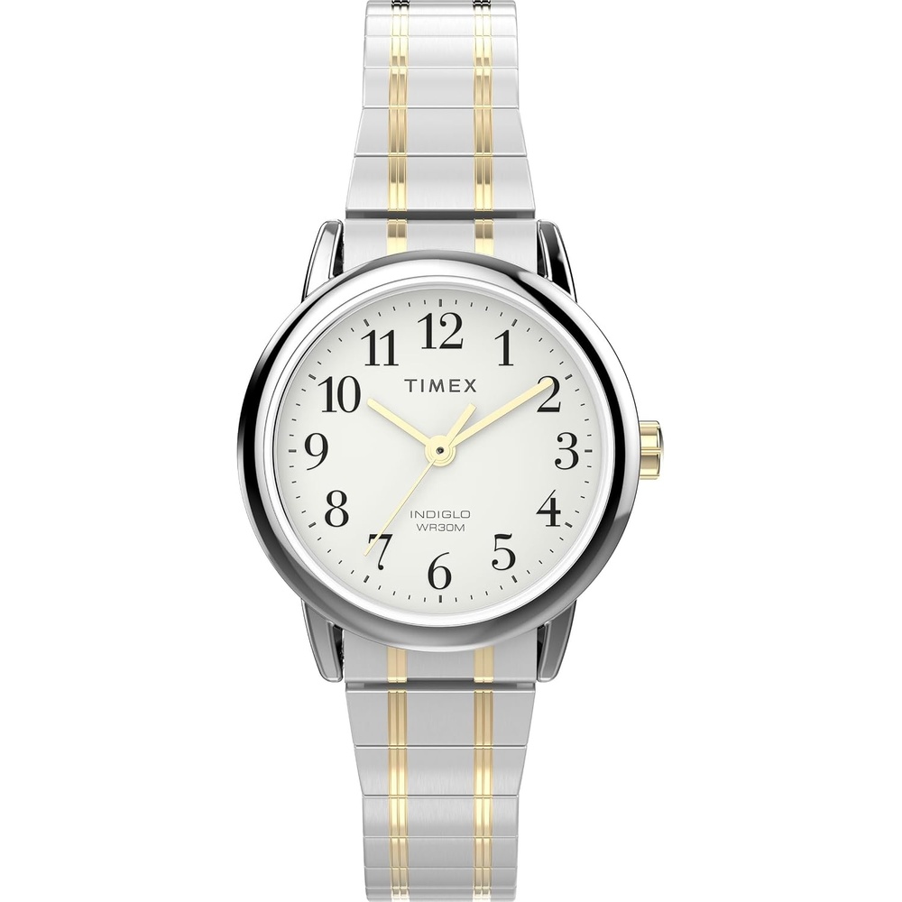image:imageTimex Womens Easy Reader WatchTwoToneSilverToneWhite25mm