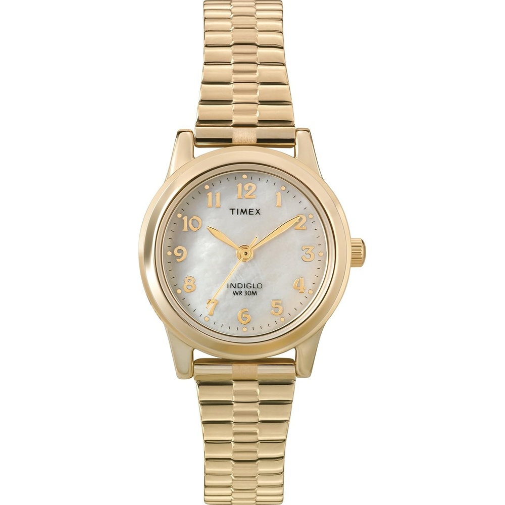 image:imageTimex Womens Essex Ave 25mm WatchGoldToneMother of Pearl